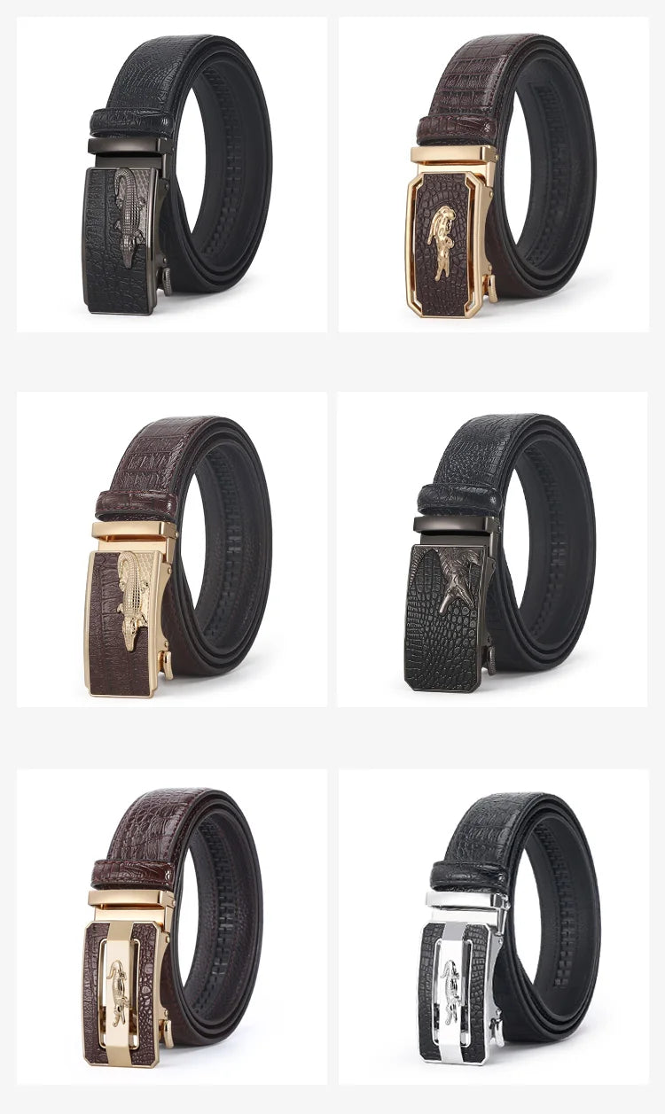 2024 Luxury Brand Men Buckle Belt Genuine Cow Leather Belt for Men Real western Leather Belts