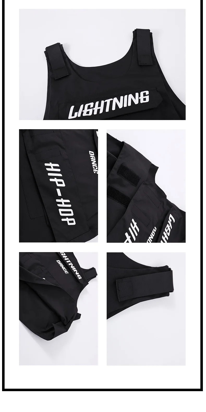 Kid Hip Hop Clothing Yellow Racing Long Sleeve T Shirt Vest Black Casual Cargo Pants for Girls Boys Jazz Dance Costume Clothes