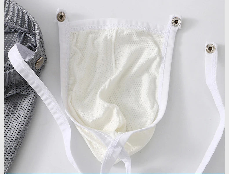 Men Short Pants Gym Running Shorts Pants Breathable Sport Boxer Shorts Male Removable Pouch Underwear Pajamas Pants Underpants