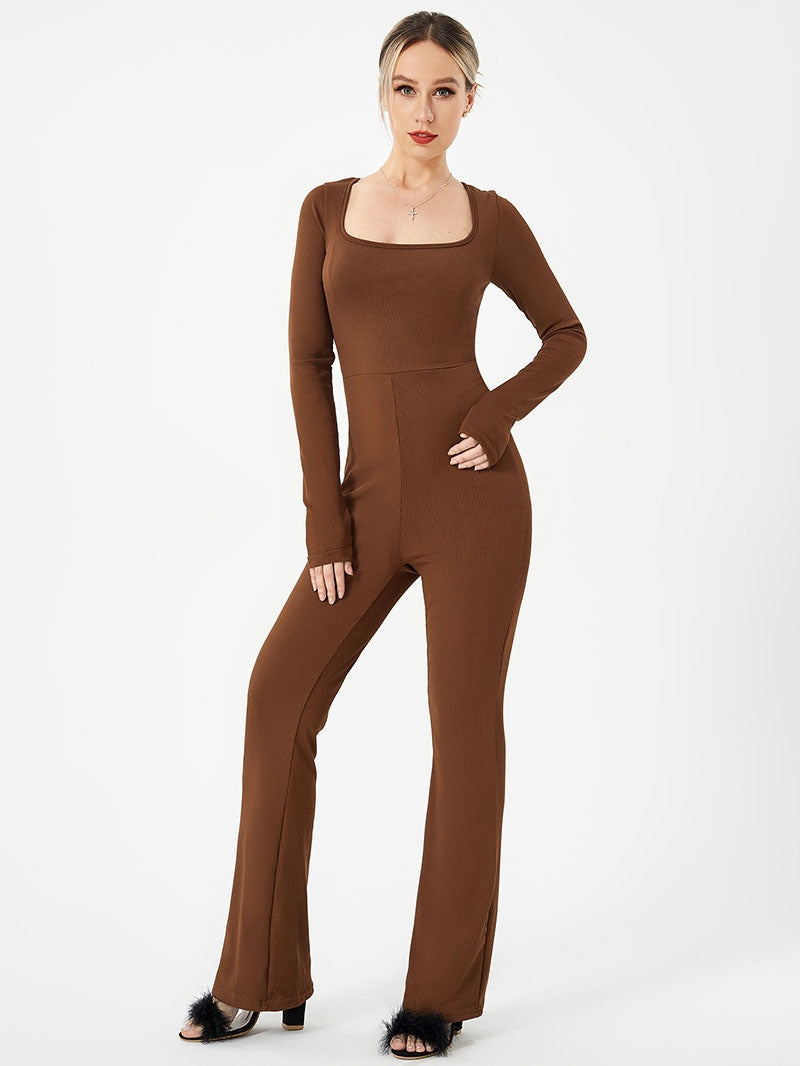 Women's Loose Casual High Stretch Jumpsuit    RSTOCK