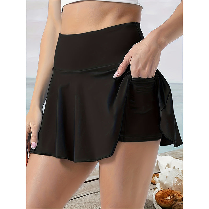 Women Tennis Skirt Golf Skorts Athletic High Waisted With Pockets Inner Shorts Sport Workout RSTOCK