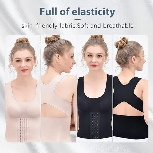 1 Pack Waist Training Women With Breast Pads Waist Corset Sports Belt Hourglass Body Shaper Adjustable