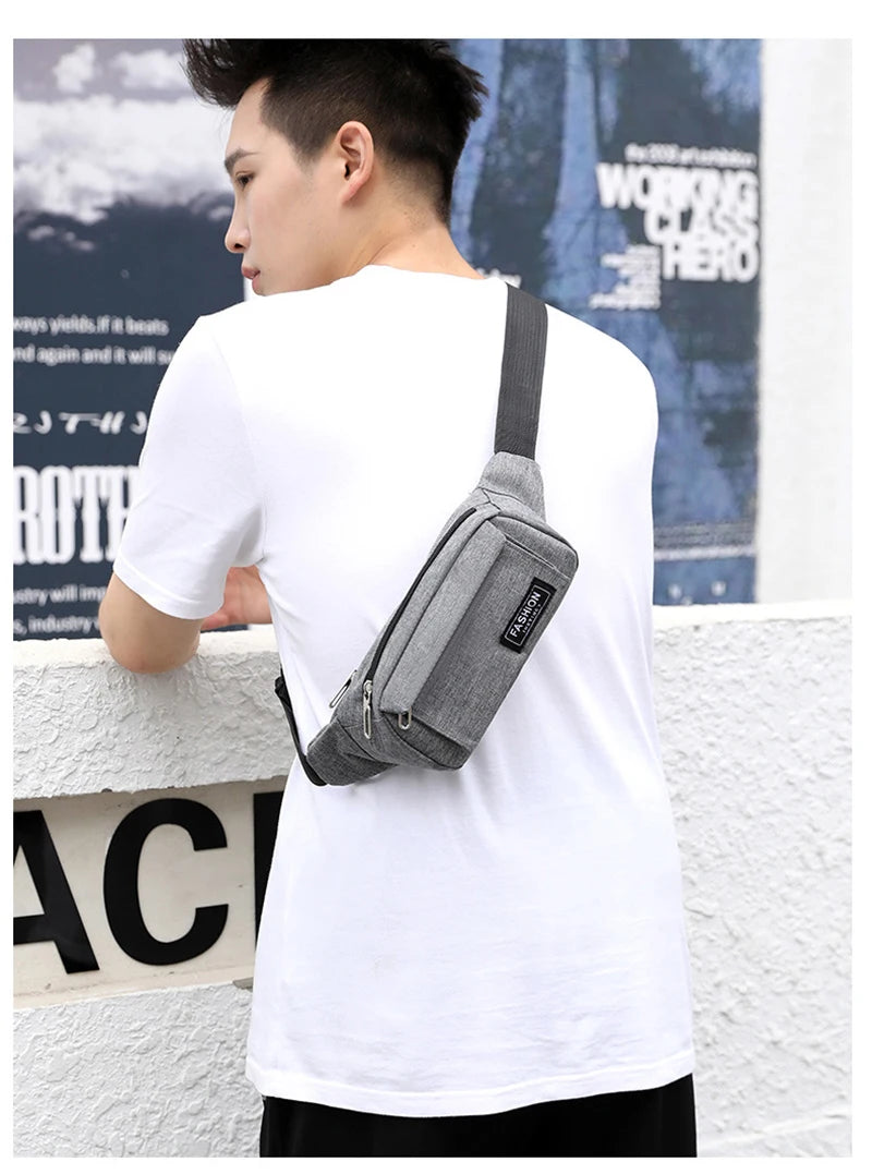 Women Waist Bag Sports Fanny Pack Men Bum Hip Bag Multifunction Travel Chest Bag Crossbody Shoulder Bag Phone Purse Bag
