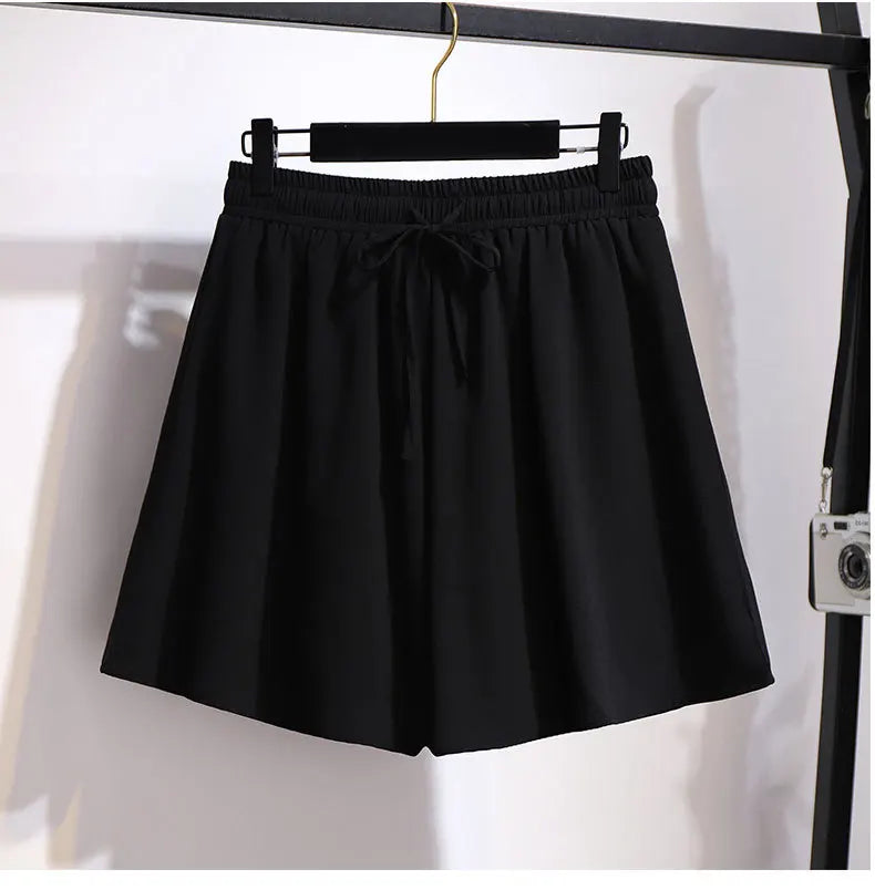 Plus Size 6XL 150KG Women Chiffon Shorts new arrival casual summer hot sale women shorts Casual Black White Shorts