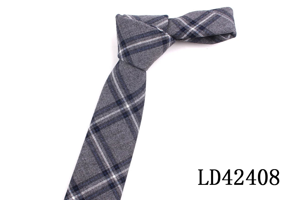 Fashion Cotton Neck Ties  For Men Women Casual Plaid Tie For Boys Girls Suits Tie Slim Wedding Party Necktie Gravatas