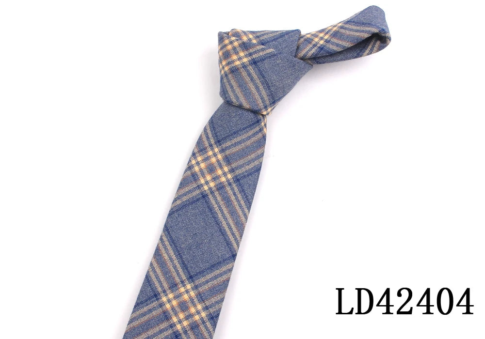 Fashion Cotton Neck Ties  For Men Women Casual Plaid Tie For Boys Girls Suits Tie Slim Wedding Party Necktie Gravatas