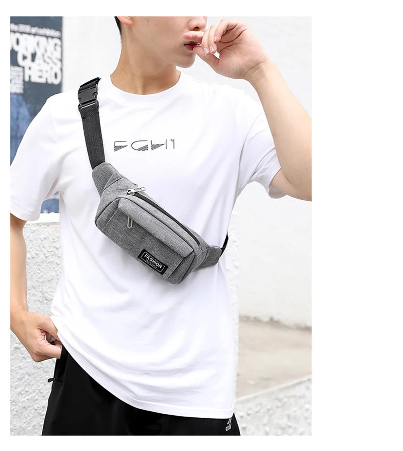 Women Waist Bag Sports Fanny Pack Men Bum Hip Bag Multifunction Travel Chest Bag Crossbody Shoulder Bag Phone Purse Bag