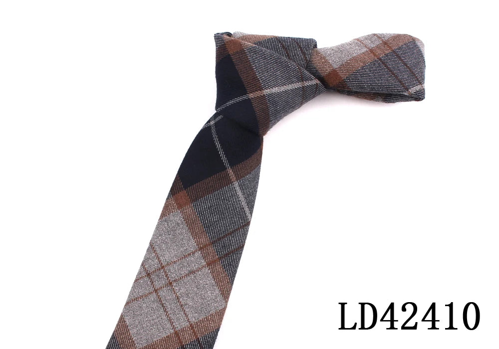 Fashion Cotton Neck Ties  For Men Women Casual Plaid Tie For Boys Girls Suits Tie Slim Wedding Party Necktie Gravatas