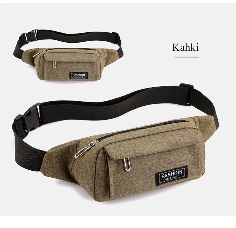 Women Waist Bag Sports Fanny Pack Men Bum Hip Bag Multifunction Travel Chest Bag Crossbody Shoulder Bag Phone Purse Bag