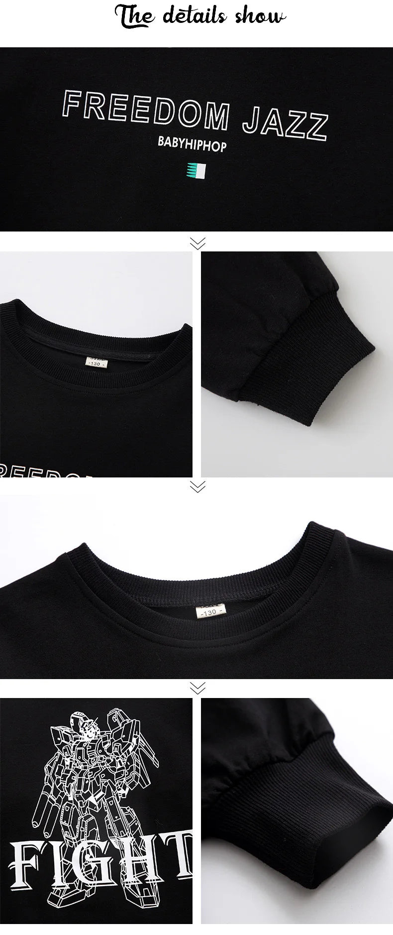 Kid Cool Hip Hop Clothing Top Long Sleeve Streetwear Zebra Print Jogger Pants for Girl Boy Dance Costume Clothes