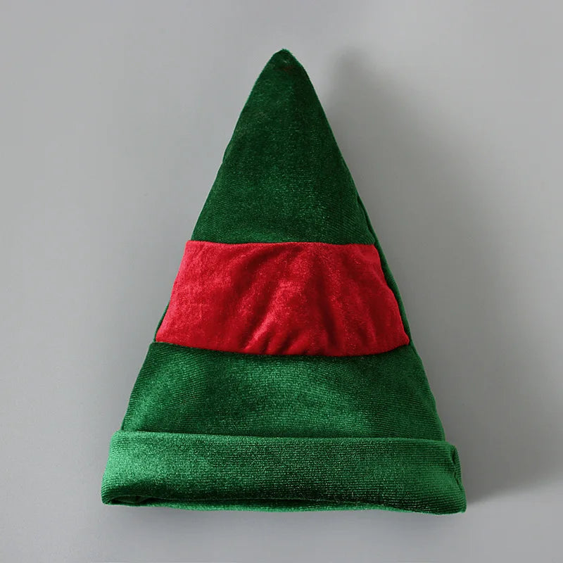 Baby Girls Christmas Cosplay Santa Claus Long Sleeve Red Bell Bottom Velvet Suit Carnival Party Kid Costume Top+Pant+Cap Clothes