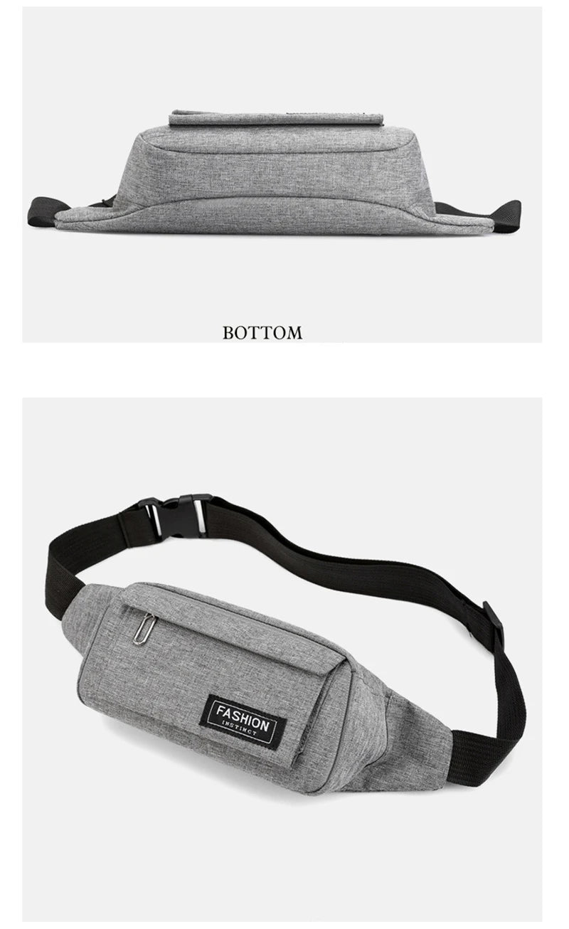 Women Waist Bag Sports Fanny Pack Men Bum Hip Bag Multifunction Travel Chest Bag Crossbody Shoulder Bag Phone Purse Bag