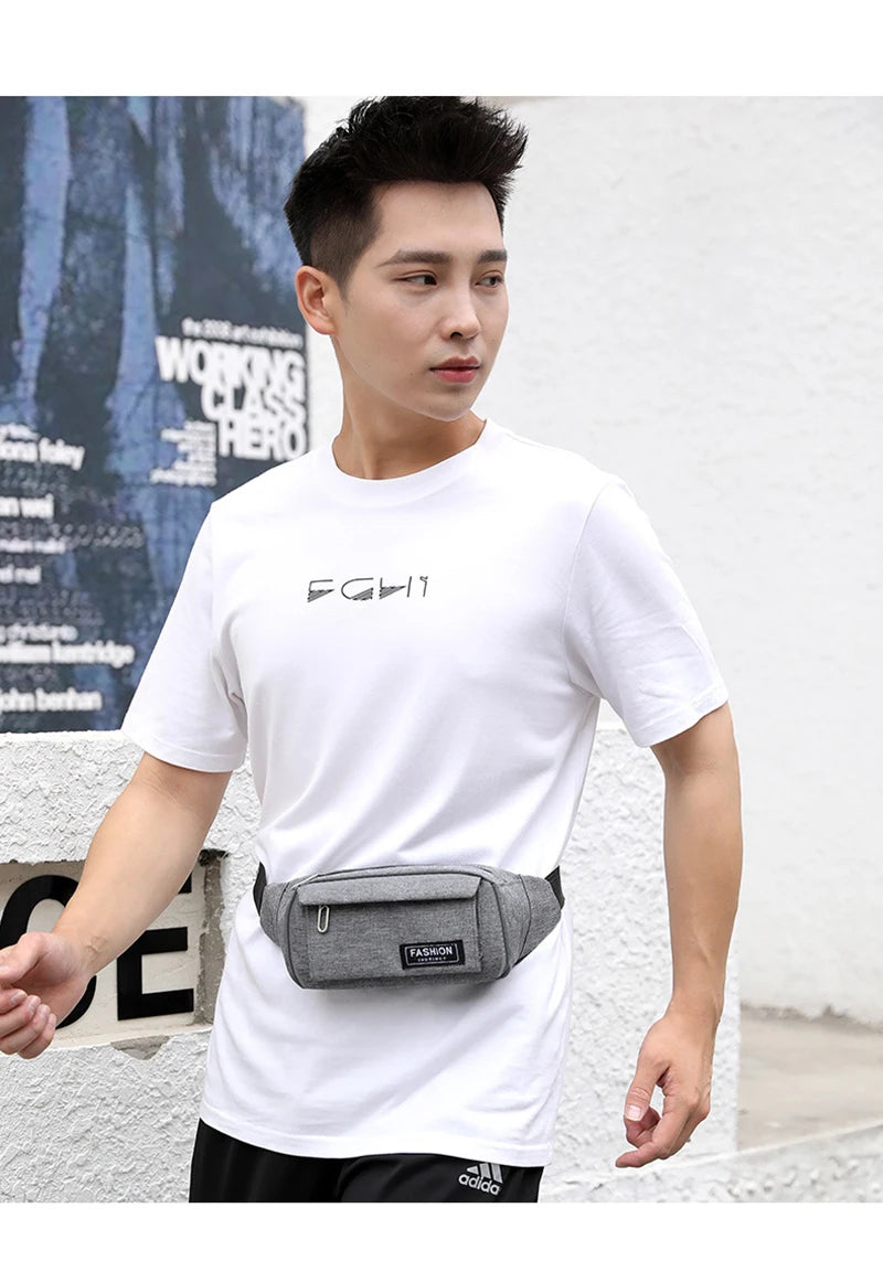 Women Waist Bag Sports Fanny Pack Men Bum Hip Bag Multifunction Travel Chest Bag Crossbody Shoulder Bag Phone Purse Bag