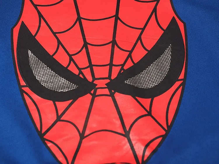 Spiderman Children Clothes Set Spring Autumn Boys Coat Kids Pant Girls 2PCS Long Sleeve Hooded Pullovers Trousers Toddler
