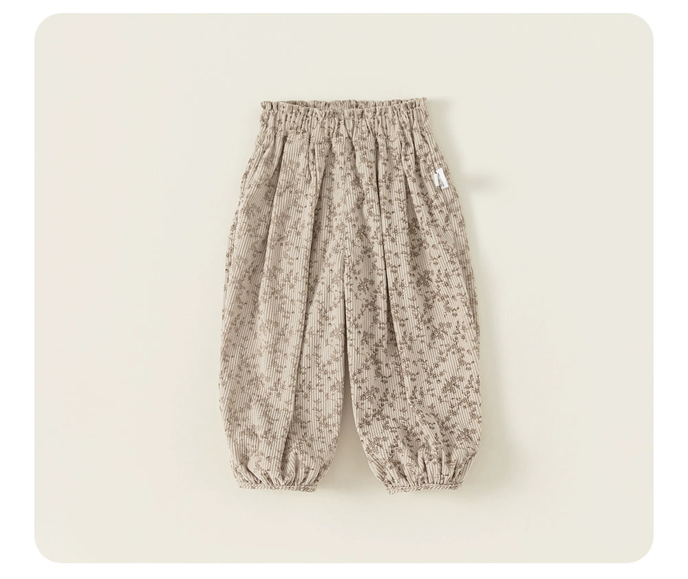 Girl Pants Spring Clothing 2024 New Arrival Kids Casual Pants Children's Clothing Baby Girl Mori Style Bloomers Fresh Pants Fashion