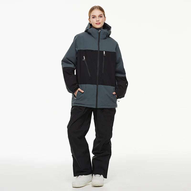 Cheaper, Snow Suit,  Snowboard Outdoor Sports  Snowboard Jacket Sets,  Ski Coat and Strap Pant,Boy‘s and Girl's Ski Jumpsuit