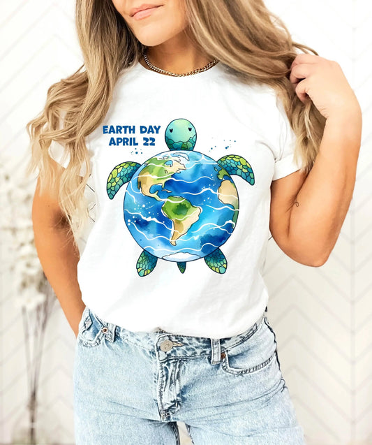 Sea Turtle T Shirt Save the Turtles Earth Day Everyday s Global Warming