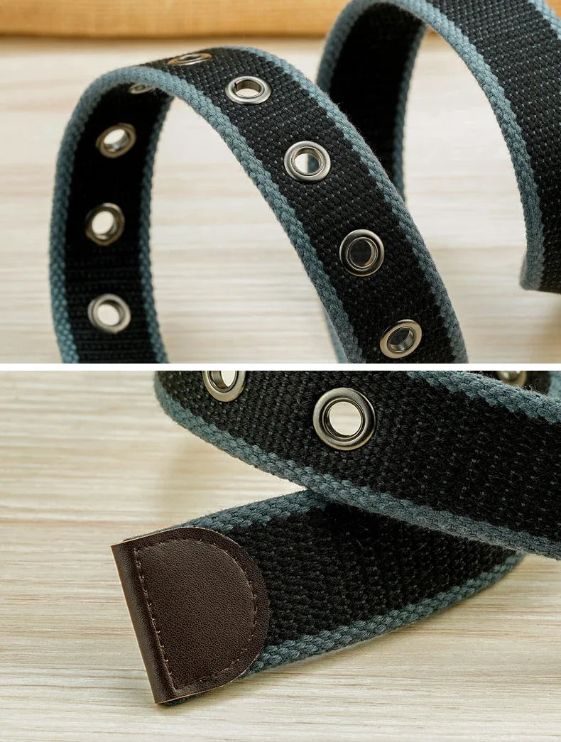 Plus Large Size 110 120 130 140 150 160 cm Canvas Belt for Men Alloy Pin Buckle Jeans Belts High Quality Outdoor Belts