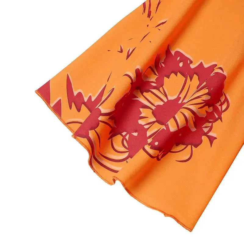 Plus Size 5XL VONDA Women Summer Jumpsuits Sexy V-Neck Flare Sleeve Printed Long Romper Casual High Elastic Waist Playsuits