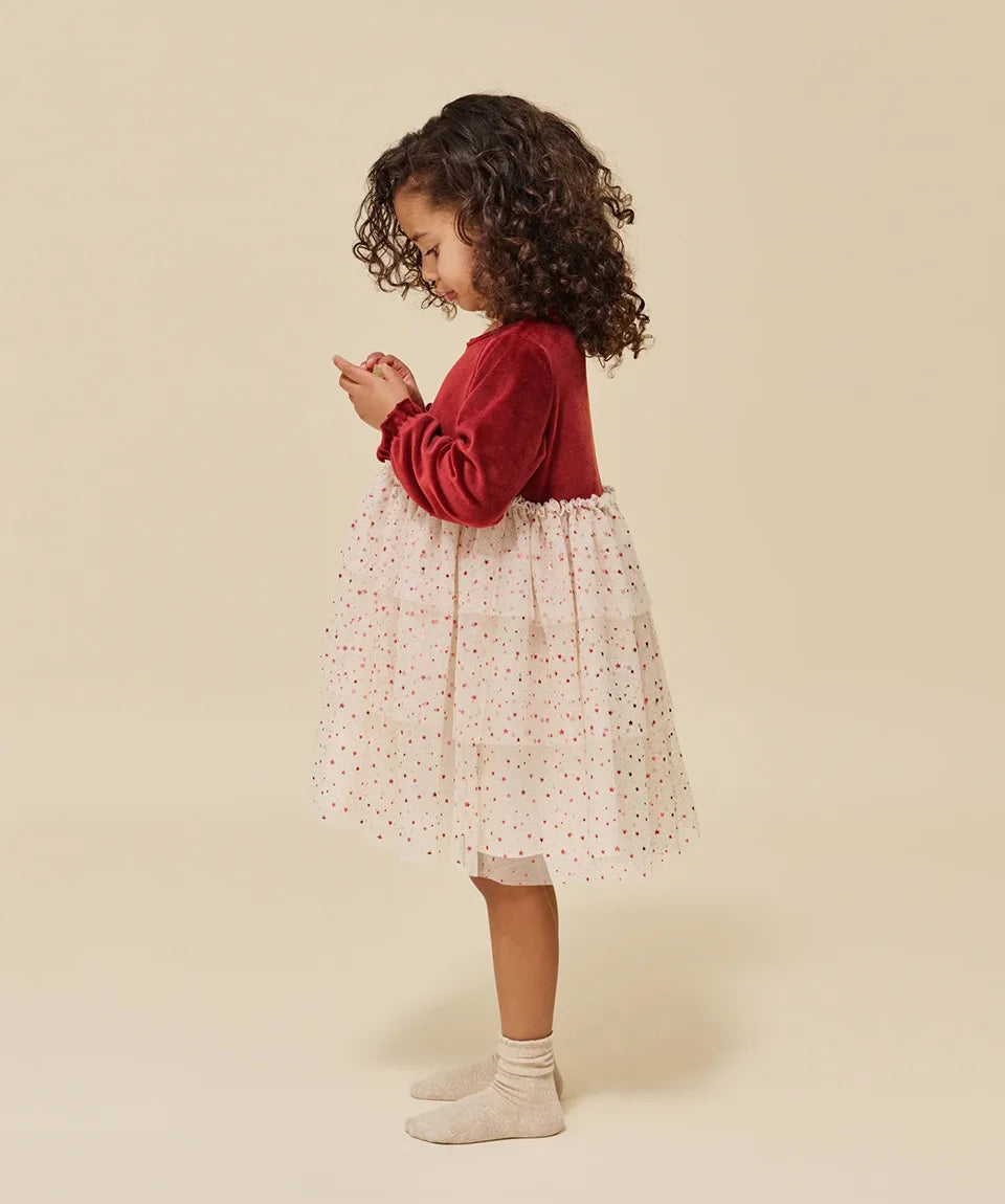 KS AW Children's Clothing Toddler Girls Velvet Patchwork Mesh Dresses Newborn Baby Christmas Rompers Lace Jumpsuit Climbing Suit