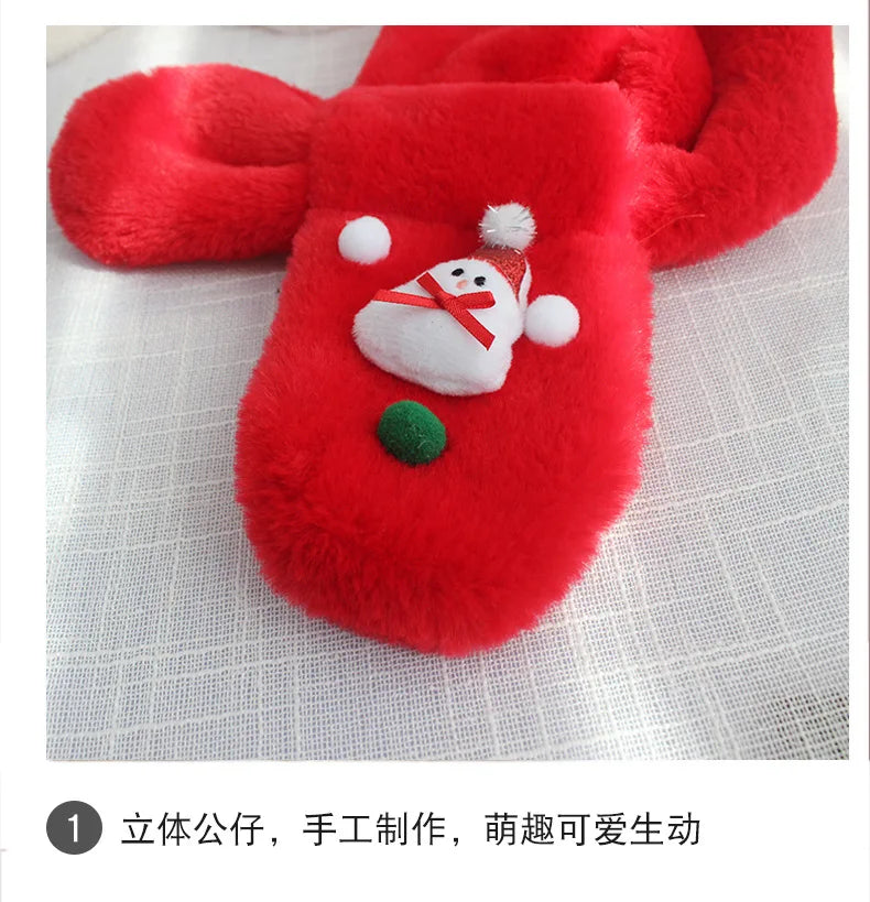 Winter Children Gift Christmas Scarf Korean Version of The Neck Thickened To Keep Warm Baby Boys and Girls Cute