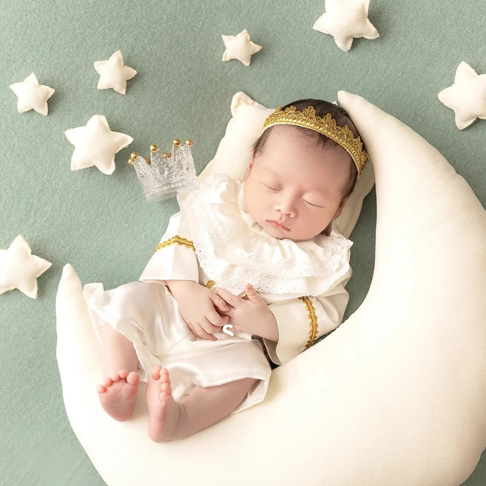 Prince Baby Boy Costume Newborn Photography Props Baroque Newborn Boy Clothes Baby Photoshoot Outfit Photo Shoot Accessories
