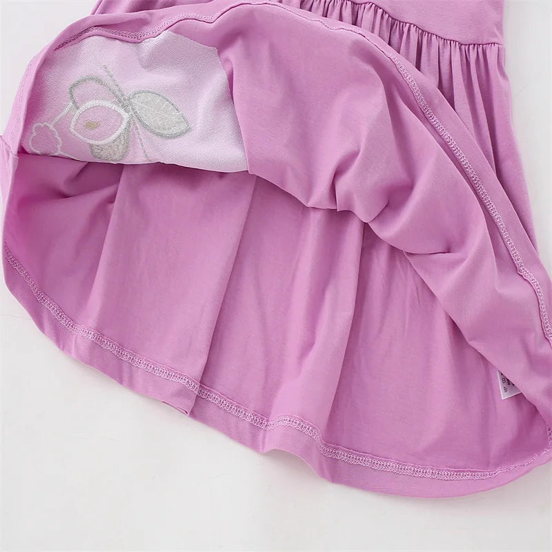 Jumping Meters 2-7T Pockets Princess Girls Dresses For Autumn Winter Children Clothes Animals Embroidery Kids Party Dresses