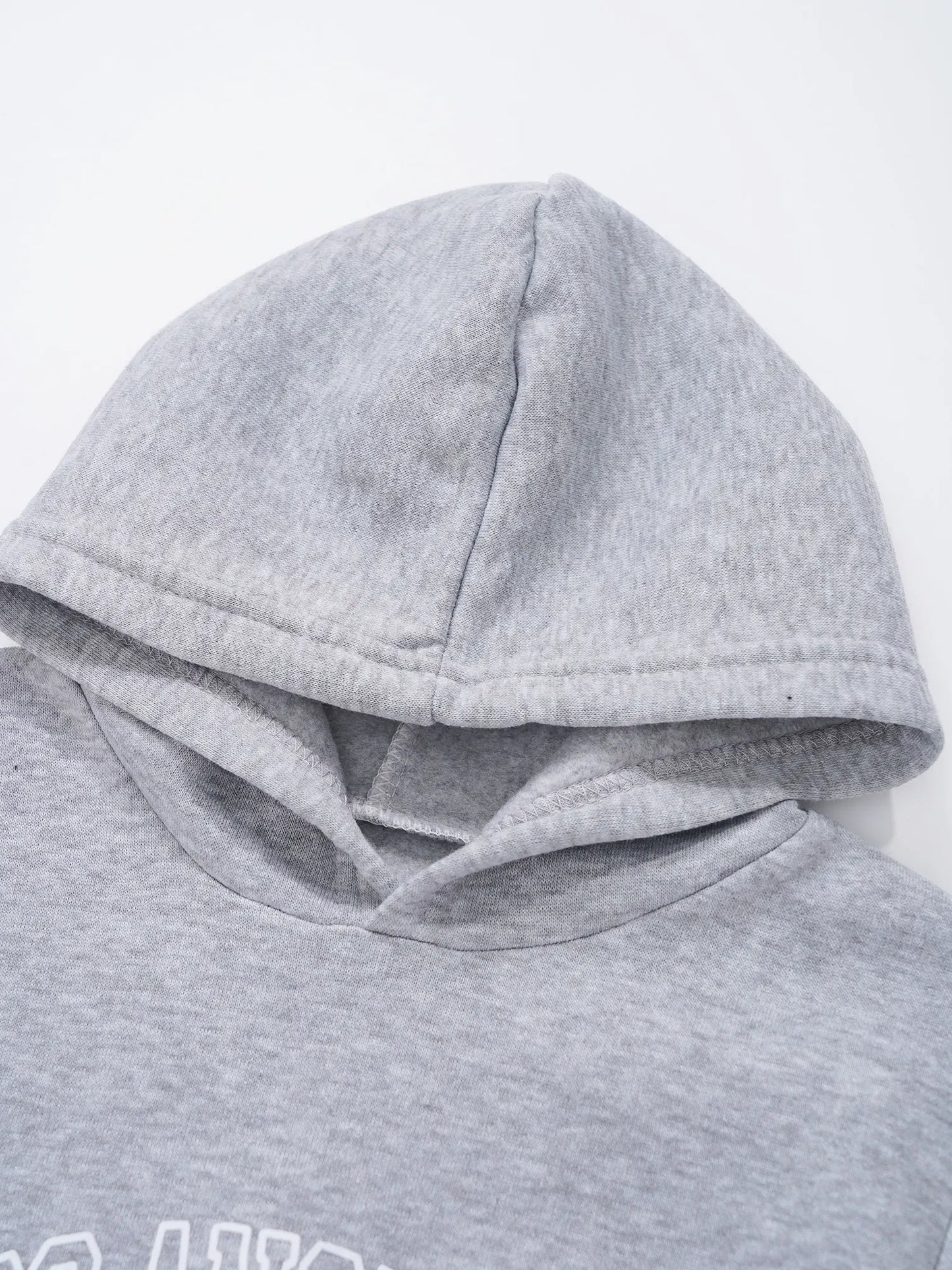 Kids Boys Girls Letter Printed Sport Suit Tracksuit Long Sleeve Hooded Pullover with Elastic Waistband Pants