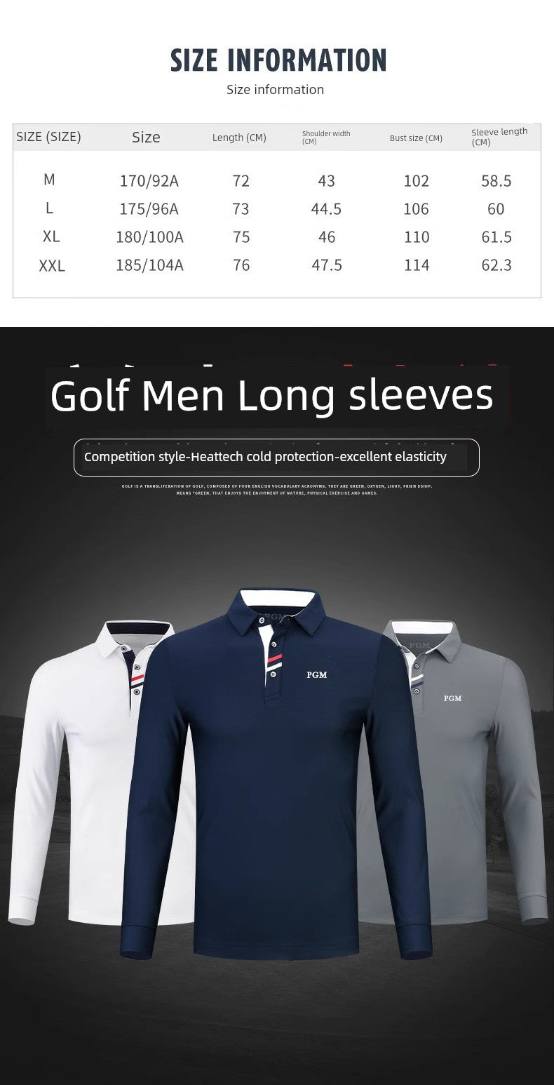 PGM Special Offer Long Sleeves T-Shirt Lapel Promotion Golf