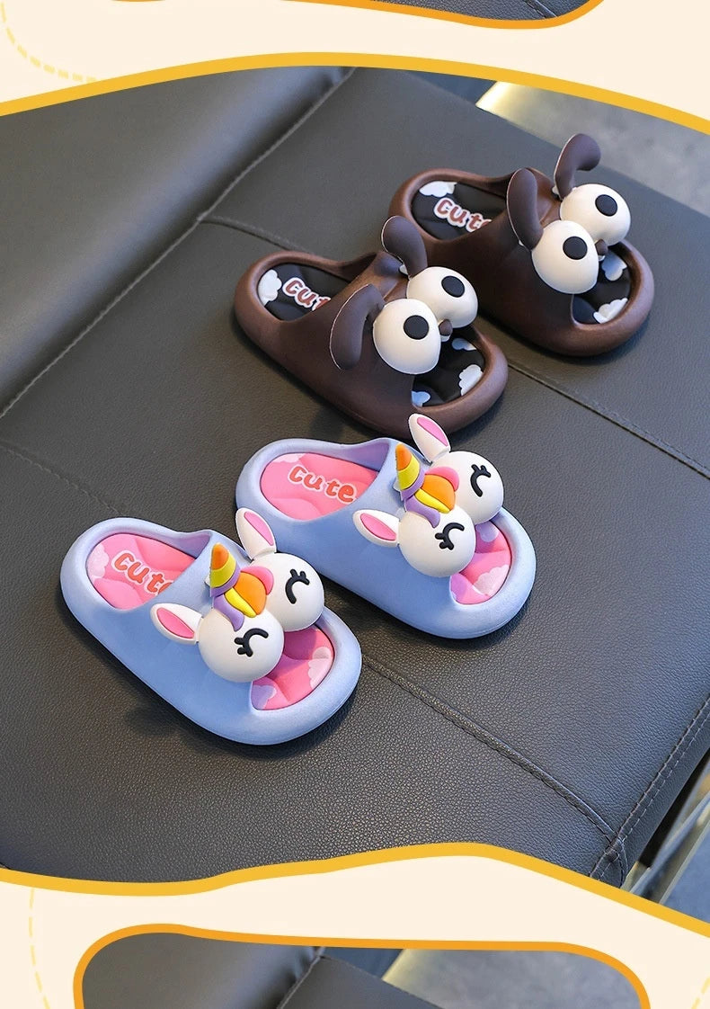 Summer Children's Sandals Slippers for Boys  Girls Baby Non-Slip Soft Bottom Indoor Bath Parent-Child Children Sandals soft gift