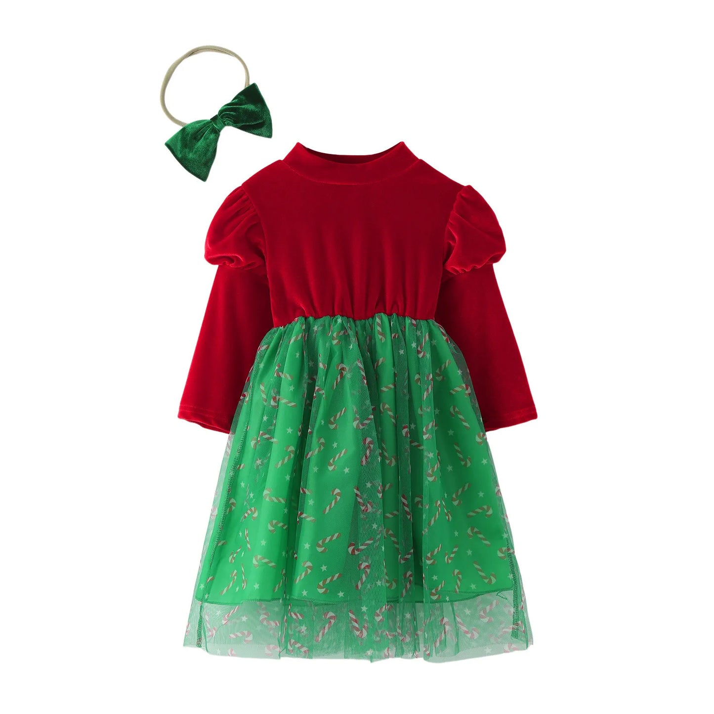 Ma&baby 6M-4Y Christmas Clothes Toddler Kid Baby Girl Dress Long Sleeve Tulle Tutu Party Dresses For Girl Xmas Princess Costumes