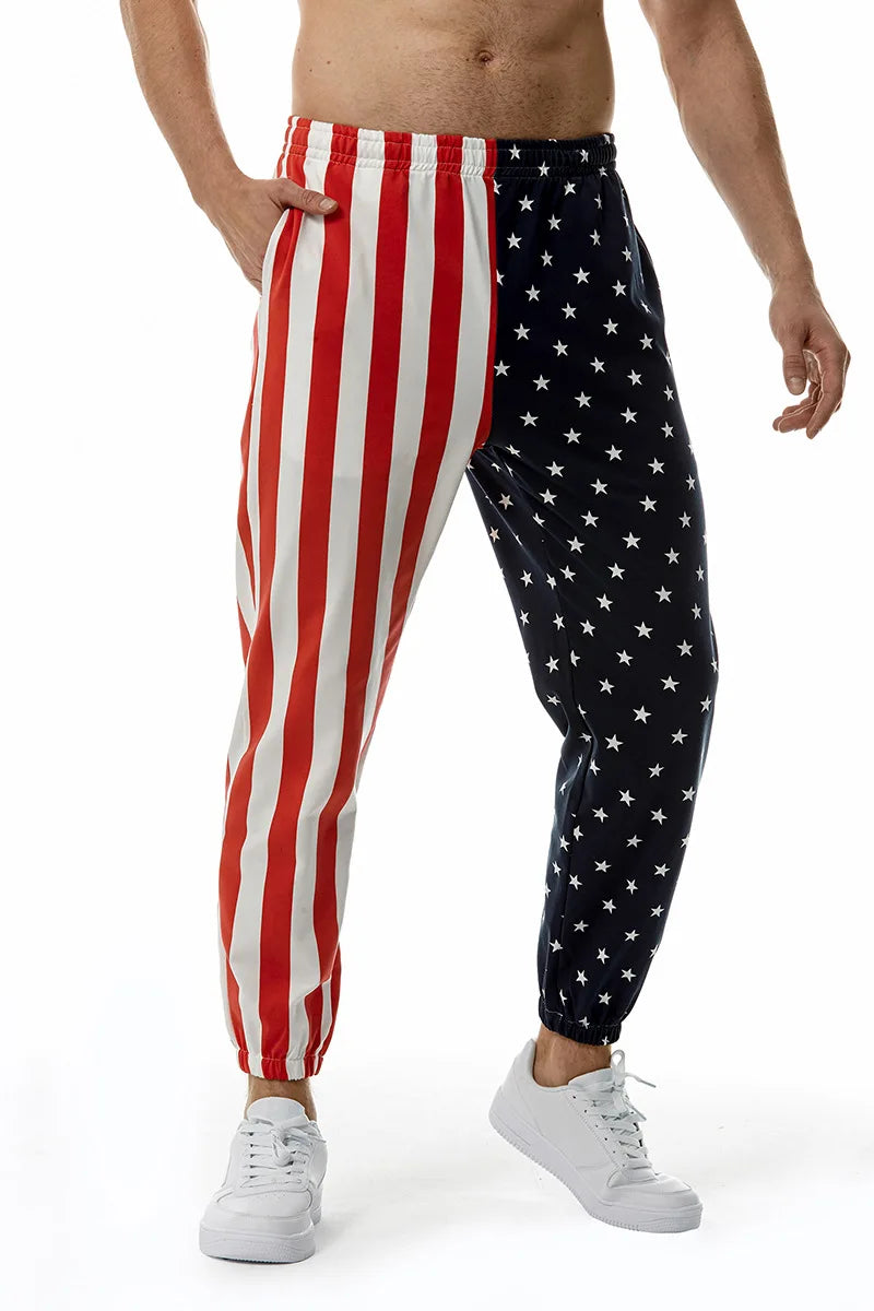 New USA National Flag 3D Printed Trousers Men Loose Pants Casual Male Trendy Sports Beach Trousers Uniisex Boy Sweatpants