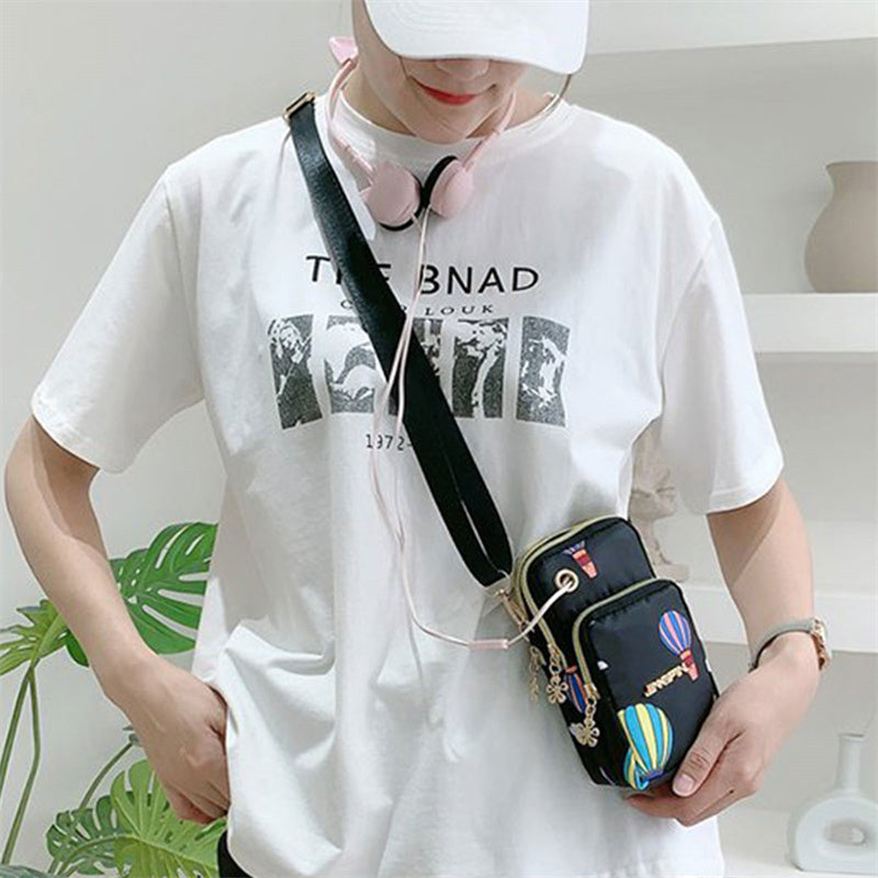Female Messenger Purse Lady Wallet Waterproof Nylon Women CrossBody Bag Woman Small Shoulder Bags Mobile Phone Bags Mini Bolso