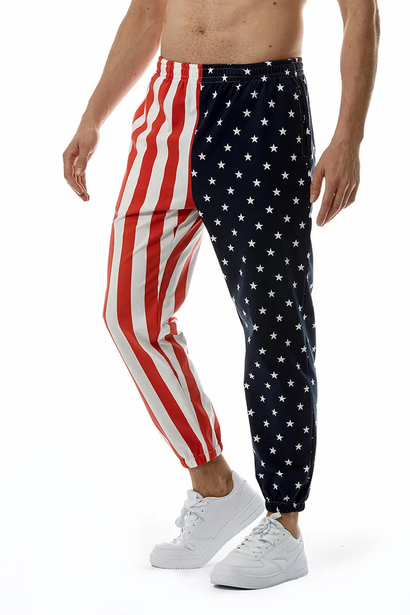 New USA National Flag 3D Printed Trousers Men Loose Pants Casual Male Trendy Sports Beach Trousers Uniisex Boy Sweatpants