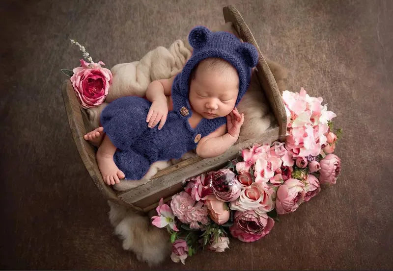 Newborn Photography Clothing New Children's Photography Clothing Newborn Baby Girl/Boy Costume Photo Photography Prop Romper Hat