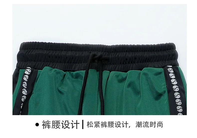 Kids Hip Hop Clothing Green Long Sleeves Outfit Coat Pants Boys Girls Modern Street Dance Costume Concert Show Clothing BL9005