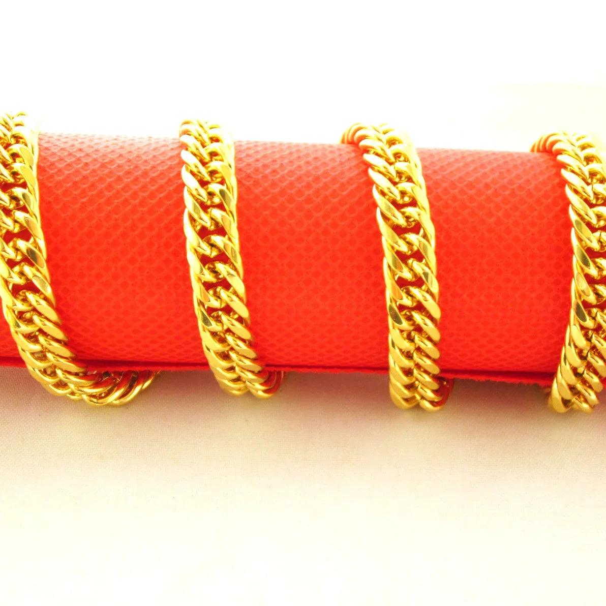 24k Necklace for Men and Women Horse Whip Thailand Tank Boss 999 100% Real Gold Plated 18k Chain Does Not Fade for Women's Gifs