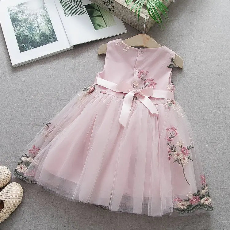 Infant Princess Dress for Girls Mesh Summer Girl Dress One Piece Toddler Clothes Boutique Clothing Girls Fashion First Year