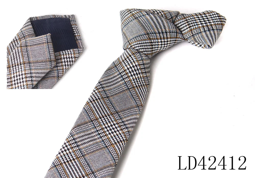 Fashion Cotton Neck Ties  For Men Women Casual Plaid Tie For Boys Girls Suits Tie Slim Wedding Party Necktie Gravatas