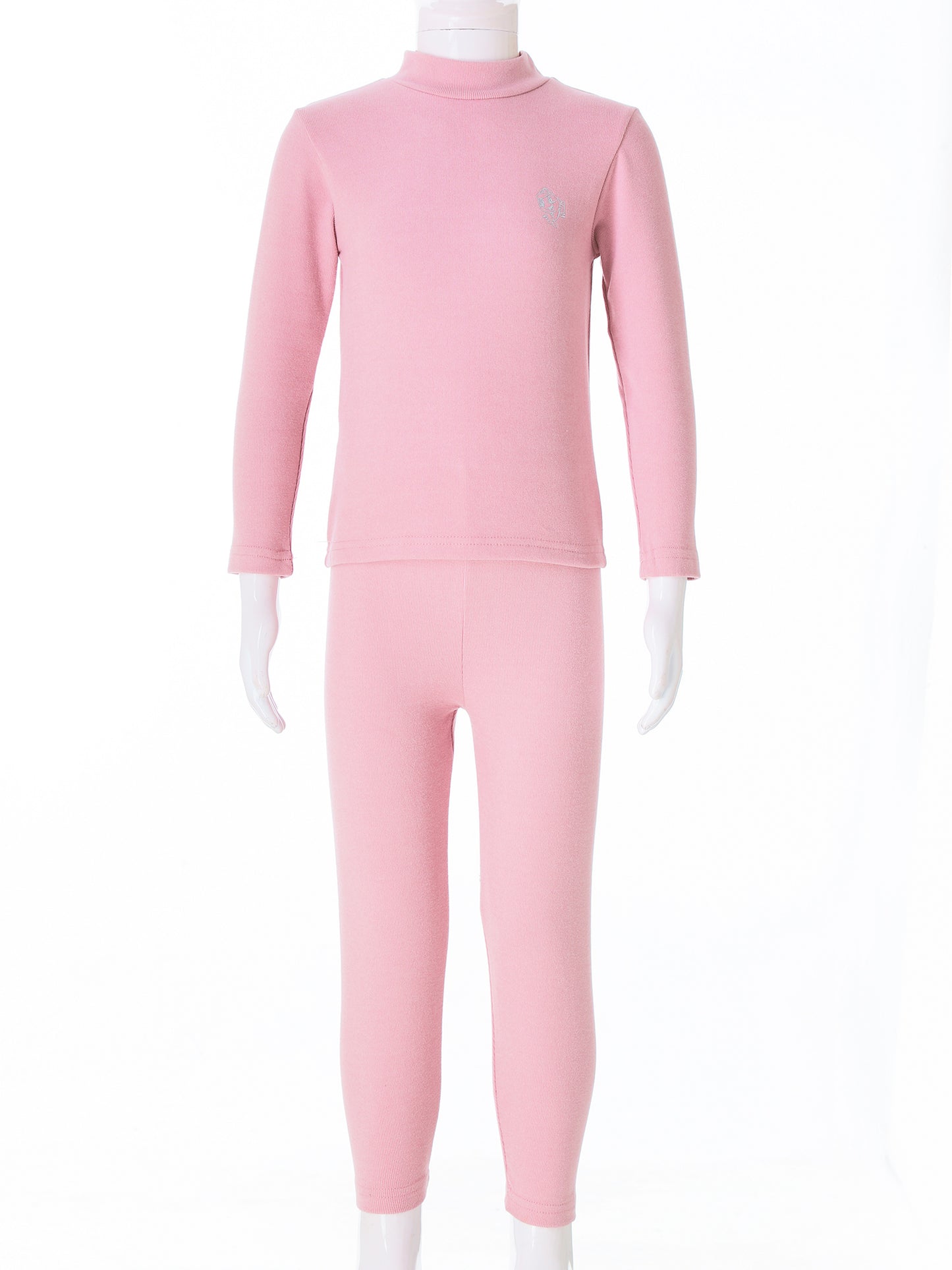 Teen Girls Boys Casual Outfit Sports Sets Turtleneck Long Sleeve Dolphins Print Thermal Top+Pants Warm Basic Underwear Sleepwear