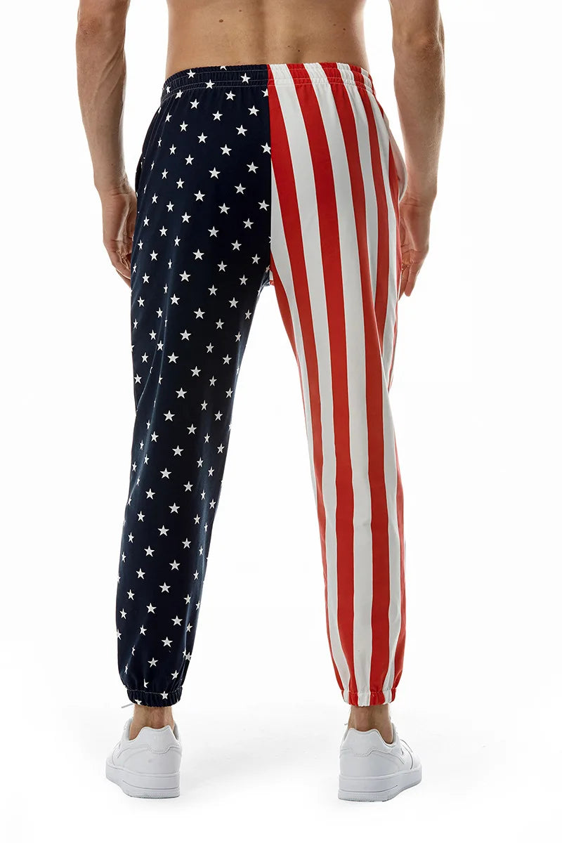New USA National Flag 3D Printed Trousers Men Loose Pants Casual Male Trendy Sports Beach Trousers Uniisex Boy Sweatpants