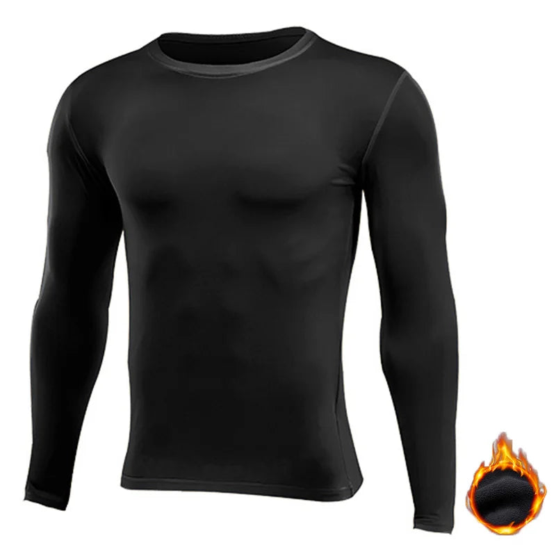 Men Women Kids Children Boy Girl Compression Thermal Running Tight Long T Shirt Fitness Sport Basketball Football Gym Clothes