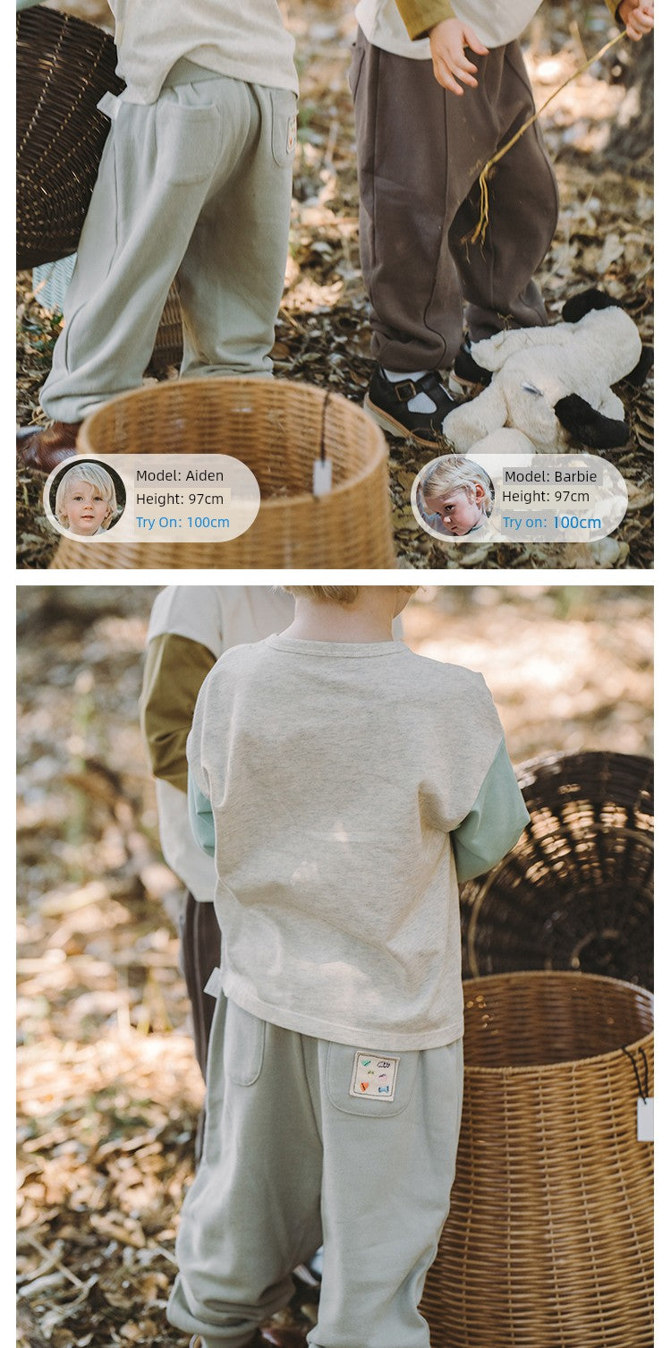 Kids Baby Girl Pure Cotton Boy Spring and Autumn Clothing Pants