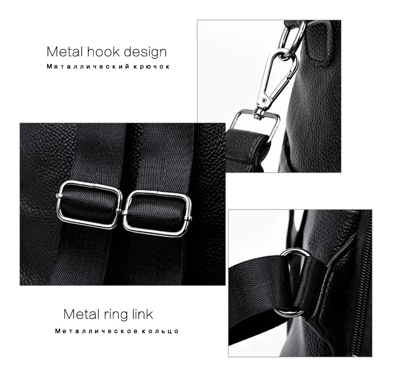 Summer White Fashion PU Leather Anti-thief Backpack Large  Volume  School Bag for Teenager Girls Multifunction Casual Sac a Dos