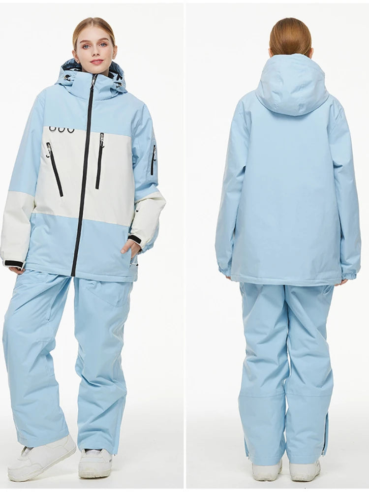 Cheaper, Snow Suit,  Snowboard Outdoor Sports  Snowboard Jacket Sets,  Ski Coat and Strap Pant,Boy‘s and Girl's Ski Jumpsuit