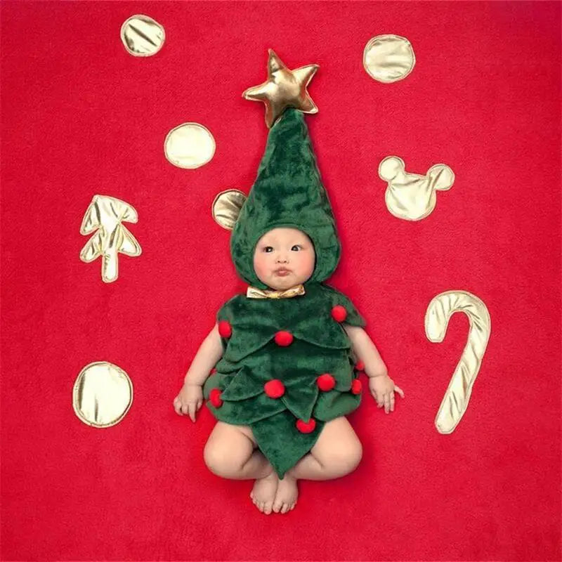 MILANCEL Newborn Baby's First Christmas 100 Days Photography Theme Clothing  For Girls Boys Toddler Infant Christmas Clothes