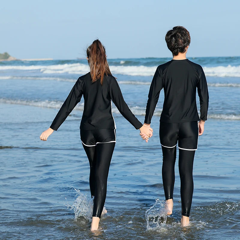 2022 Girls Boys Rashguard Wetsuit Diving Suit 3 Pcs Swimsuit Sports Long-sleeve Pants Surfing Big Children Sunscreen Swimwear