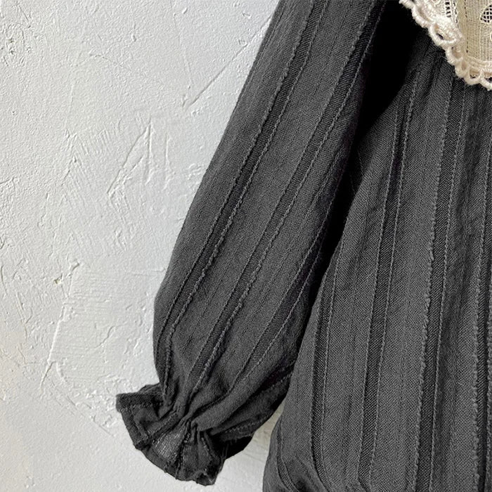 2024 New Spring Sister Clothes 0-3Yrs Kids Princess Dresses Toddler Baby Bodysuits Long Sleeved Cotton Baby Girls Party Dress