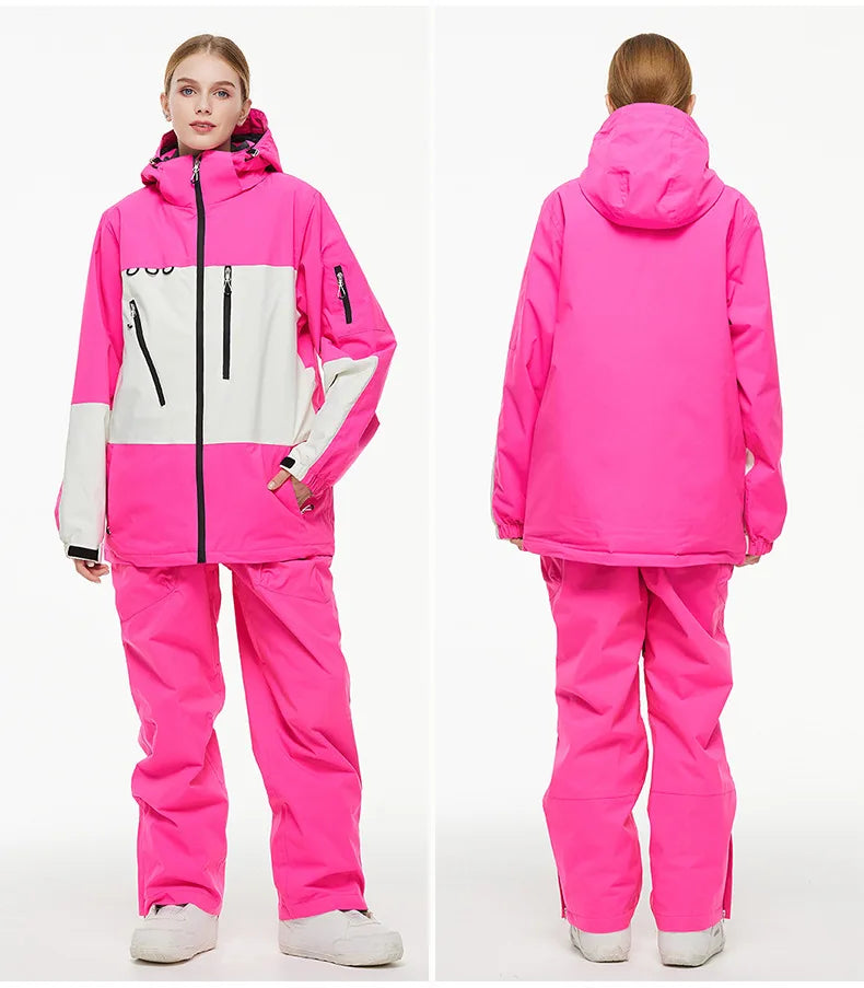 Cheaper, Snow Suit,  Snowboard Outdoor Sports  Snowboard Jacket Sets,  Ski Coat and Strap Pant,Boy‘s and Girl's Ski Jumpsuit