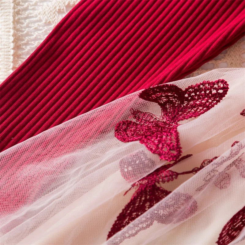 Sequin Girls Princess Party Dresses for 3-8 Yrs Kids Birthday Wedding Evening Prom Gown Spring Fall Long Sleeve Children's Dress